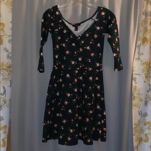 Green floral dress